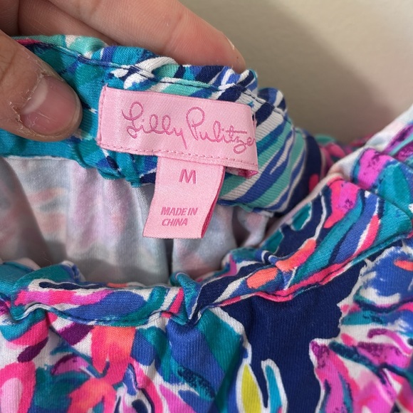 Lilly Pulitzer Ailsie Jumpsuit True Blue Seas Size Medium - Picture 9 of 10